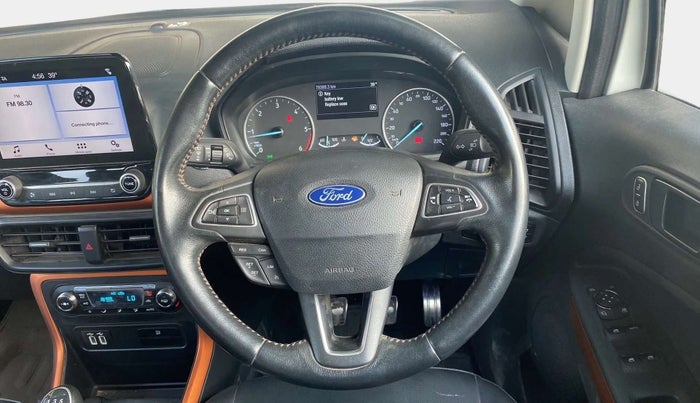 2019 Ford Ecosport TITANIUM 1.5L SPORTS(SUNROOF) DIESEL, Diesel, Manual, 78,378 km, Steering Wheel Close Up