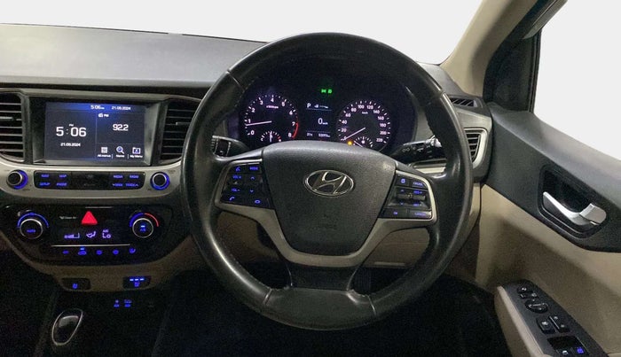 2018 Hyundai Verna 1.6 VTVT SX (O) AT, Petrol, Automatic, 52,331 km, Steering Wheel Close Up