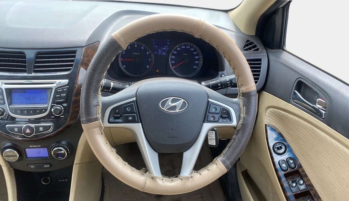 2013 Hyundai Verna FLUIDIC 1.6 VTVT EX, Petrol, Manual, 37,183 km, Steering Wheel Close Up