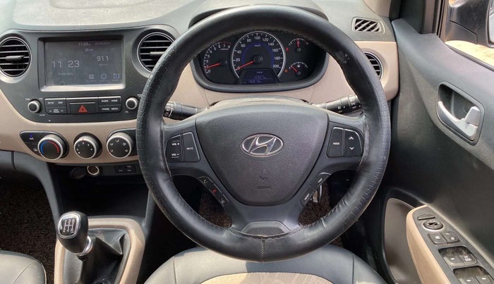2018 Hyundai Grand i10 SPORTZ 1.2 KAPPA VTVT, Petrol, Manual, 46,842 km, Steering Wheel Close Up