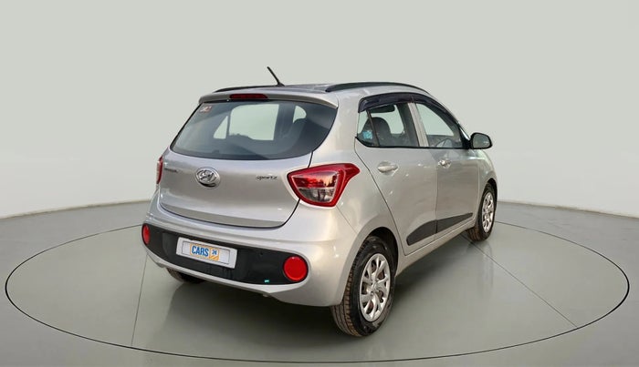 2018 Hyundai Grand i10 SPORTZ 1.2 KAPPA VTVT, Petrol, Manual, 46,842 km, Right Back Diagonal