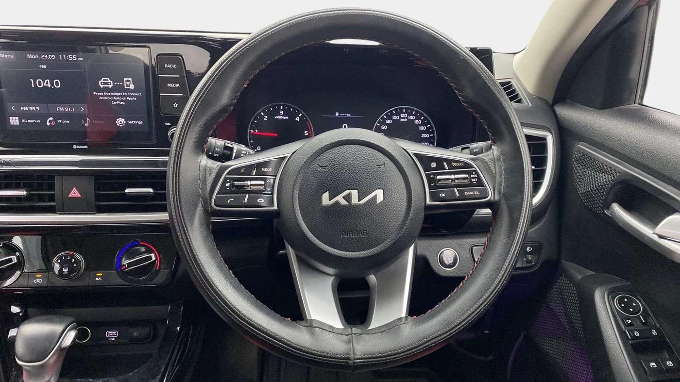 2021 KIA SELTOS HTK PLUS AT 1.5 DIESEL, Diesel, Automatic, 42,363 km, Steering Wheel Close Up