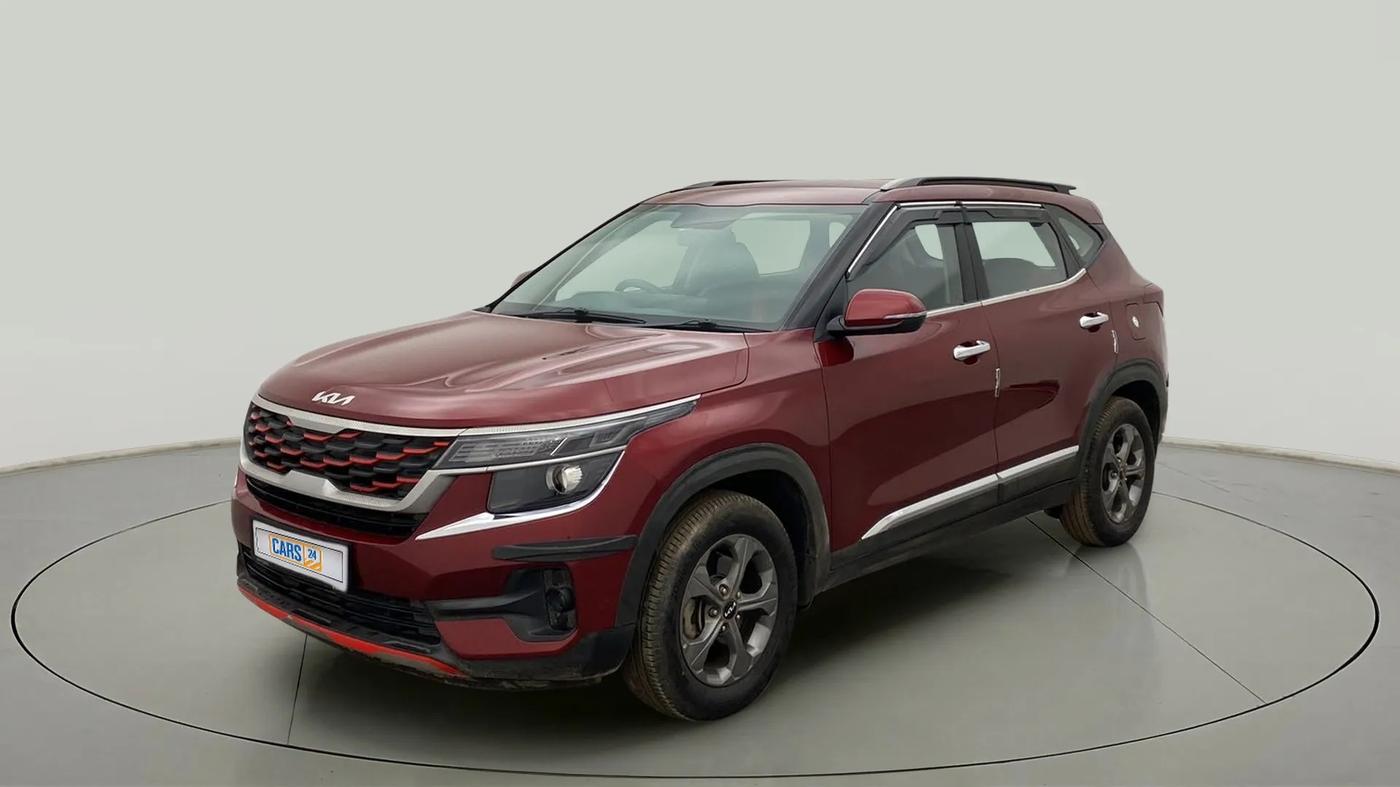 2021 KIA SELTOS HTK PLUS AT 1.5 DIESEL, Diesel, Automatic, 42,363 km, Left Front Diagonal