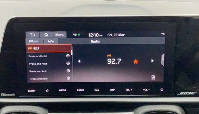 2023 KIA SONET GTX PLUS 1.5 AT, Diesel, Automatic, 10,137 km, Infotainment System