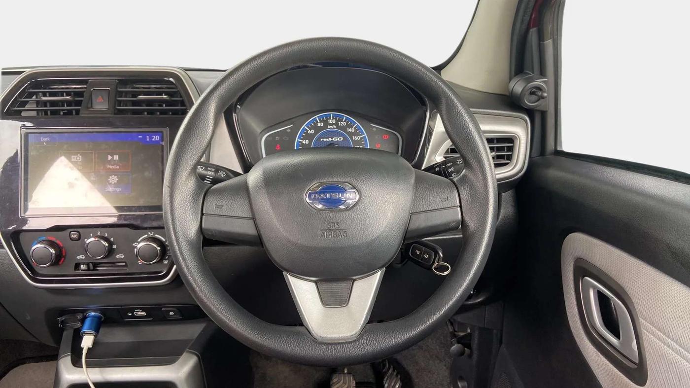 2020 Datsun Redi Go T(O) 1.0 AMT, Petrol, Automatic, 9,452 km, Steering Wheel Close Up
