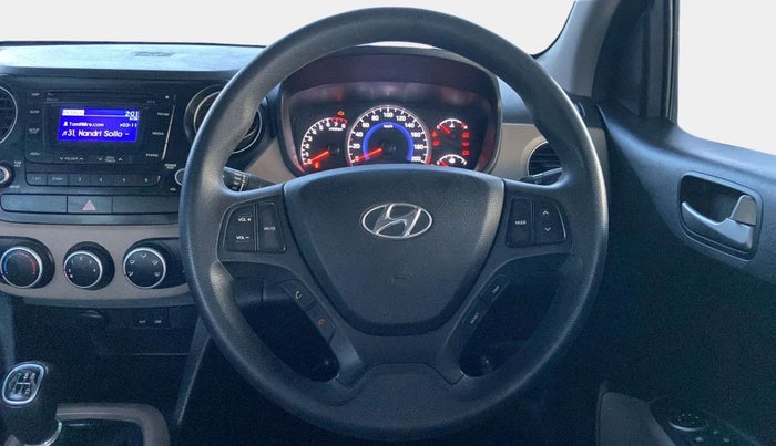 2015 Hyundai Grand i10 SPORTZ 1.2 KAPPA VTVT, Petrol, Manual, 11,269 km, Steering Wheel Close Up