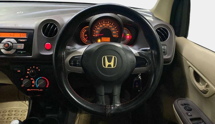 2013 Honda Brio S MT, Petrol, Manual, 96,298 km, Steering Wheel Close Up