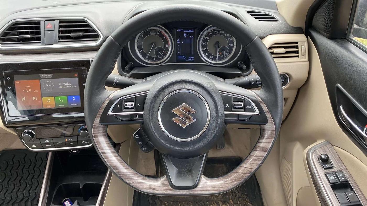 2023 Maruti Dzire ZXI Plus, Petrol, Manual, 13,861 km, Steering Wheel Close Up