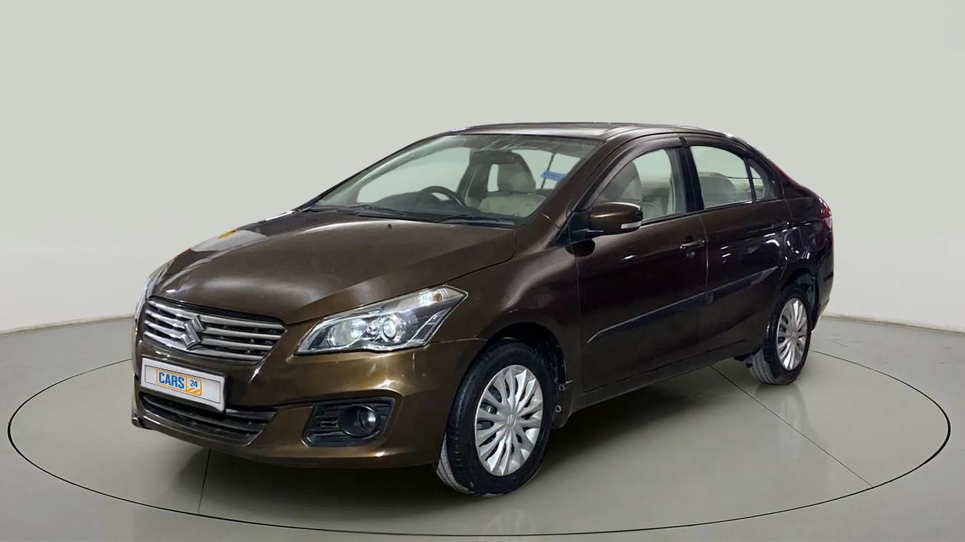 2015 Maruti Ciaz VXI+AT, Petrol, Automatic, 70,401 km, Left Front Diagonal