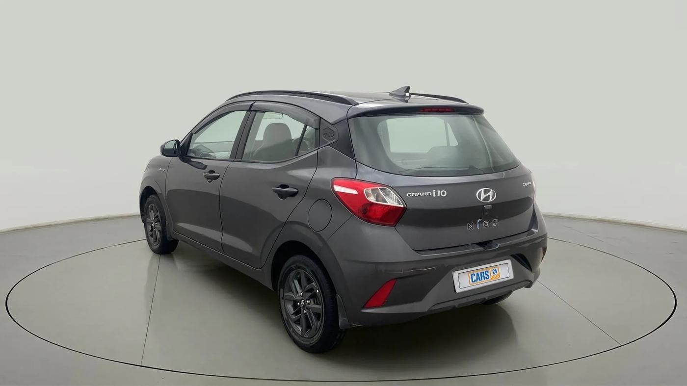 2019 Hyundai GRAND I10 NIOS SPORTZ AMT 1.2 KAPPA VTVT, Petrol, Automatic, 44,304 km, Left Back Diagonal