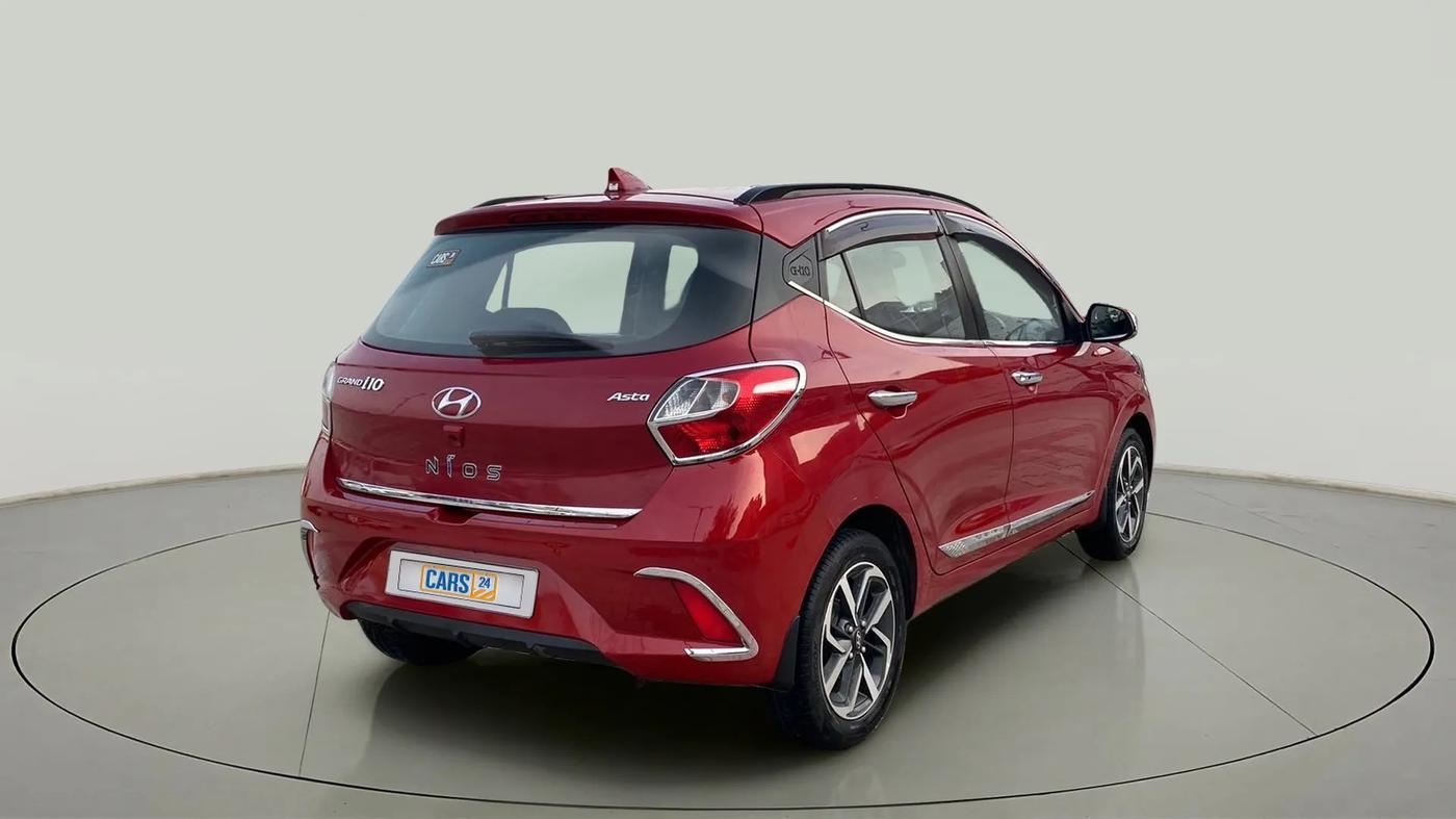 2020 Hyundai GRAND I10 NIOS ASTA 1.2 KAPPA VTVT, Petrol, Manual, 58,605 km, Right Back Diagonal