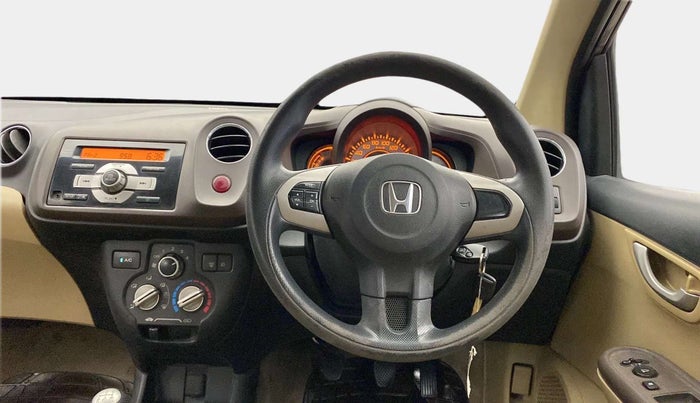2013 Honda Brio V MT, Petrol, Manual, 60,678 km, Steering Wheel Close Up