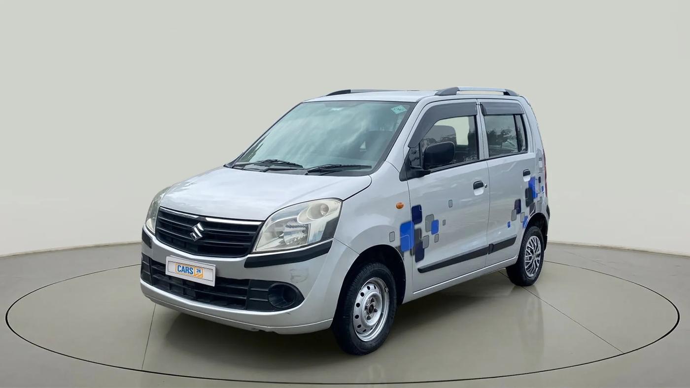 2012 Maruti Wagon R 1.0 LXI CNG, CNG, Manual, 74,563 km, Left Front Diagonal