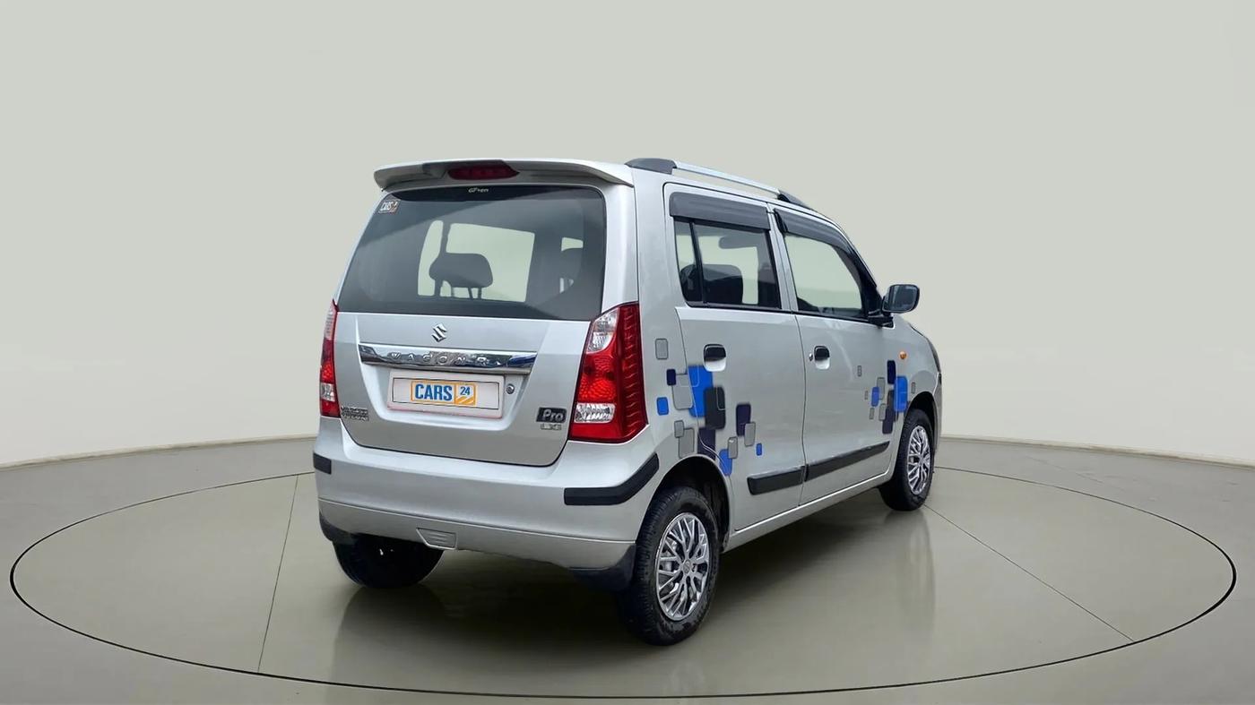 2012 Maruti Wagon R 1.0 LXI CNG, CNG, Manual, 74,563 km, Right Back Diagonal
