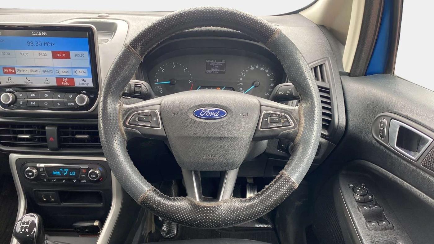 2018 Ford Ecosport TITANIUM 1.5L DIESEL, Diesel, Manual, 71,007 km, Steering Wheel Close Up