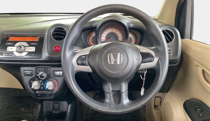 2014 Honda Brio S MT, Petrol, Manual, 35,719 km, Steering Wheel Close Up