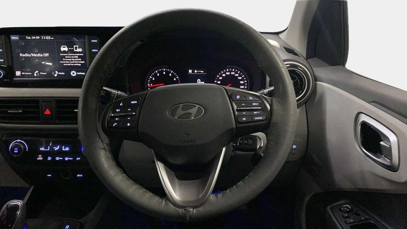 2023 Hyundai GRAND I10 NIOS SPORTZ AMT 1.2 KAPPA VTVT, Petrol, Automatic, 3,754 km, Steering Wheel Close Up
