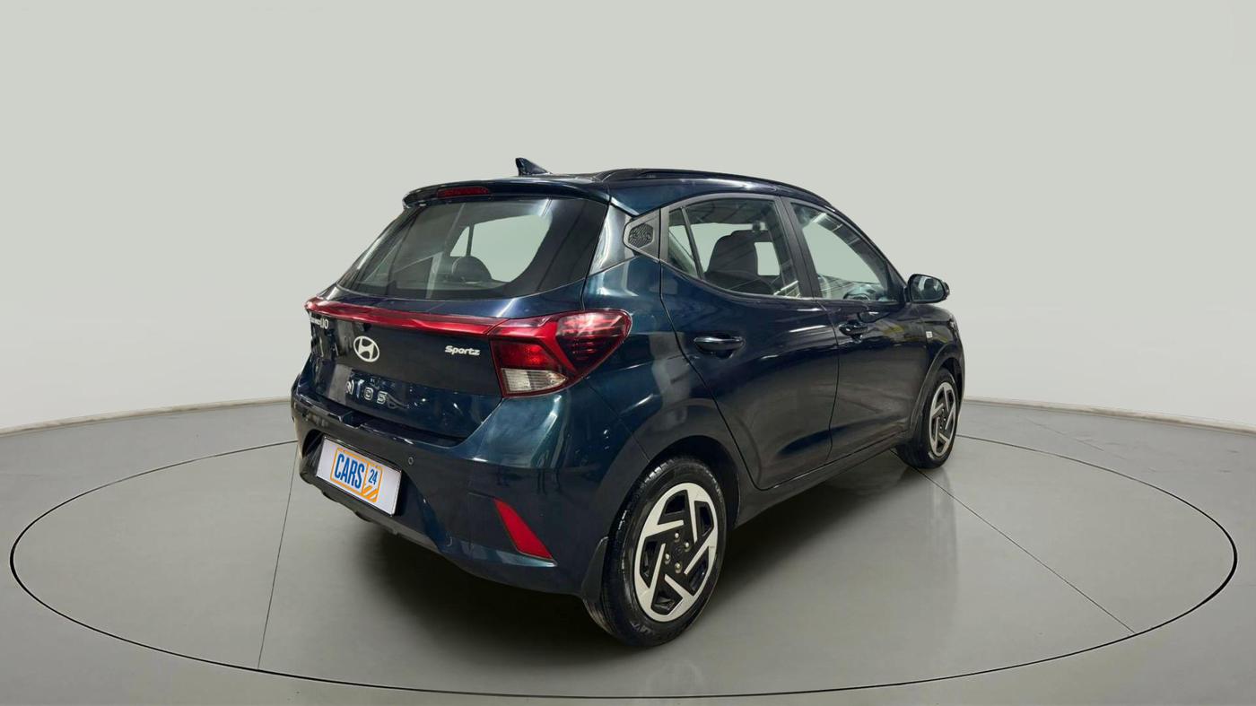2023 Hyundai GRAND I10 NIOS SPORTZ AMT 1.2 KAPPA VTVT, Petrol, Automatic, 3,754 km, Right Back Diagonal