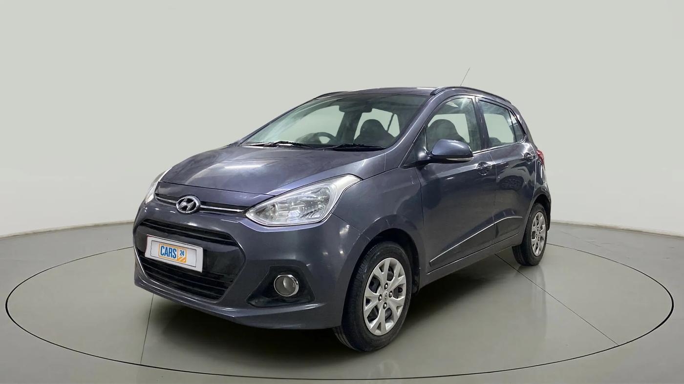 2016 Hyundai Grand i10 SPORTZ 1.2 KAPPA VTVT, Petrol, Manual, 49,907 km, Left Front Diagonal