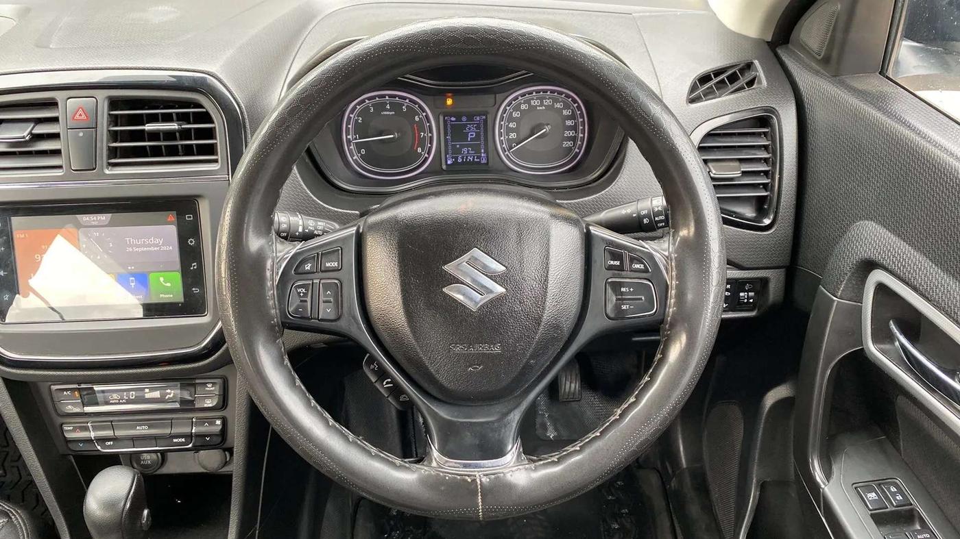 2020 Maruti Vitara Brezza ZXI AT SHVS, Petrol, Automatic, 61,121 km, Steering Wheel Close Up