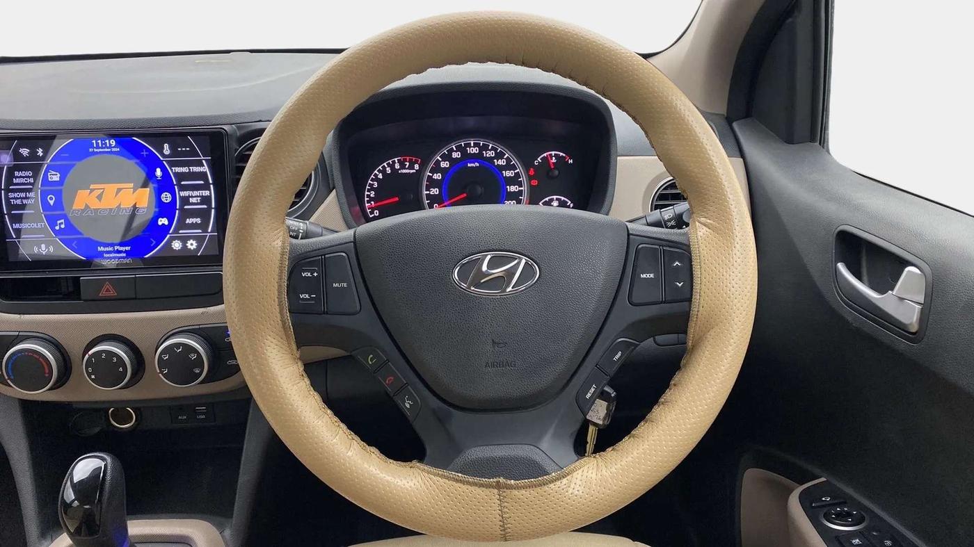 2018 Hyundai Grand i10 SPORTZ AT 1.2 KAPPA VTVT, Petrol, Automatic, 32,094 km, Steering Wheel Close Up