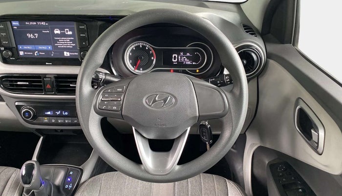 2021 Hyundai GRAND I10 NIOS SPORTZ AMT 1.2 KAPPA VTVT, Petrol, Automatic, 21,217 km, Steering Wheel Close Up