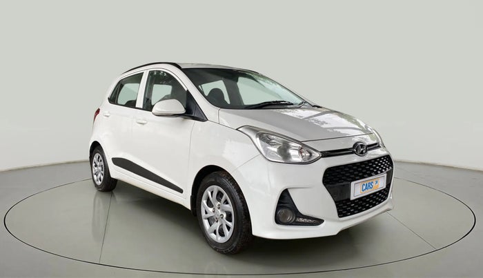 2017 Hyundai Grand i10 SPORTZ (O) 1.2 KAPPA VTVT, Petrol, Manual, 76,266 km, Right Front Diagonal