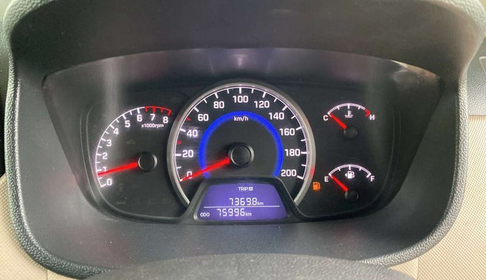 2017 Hyundai Grand i10 SPORTZ (O) 1.2 KAPPA VTVT, Petrol, Manual, 76,266 km, Odometer Image