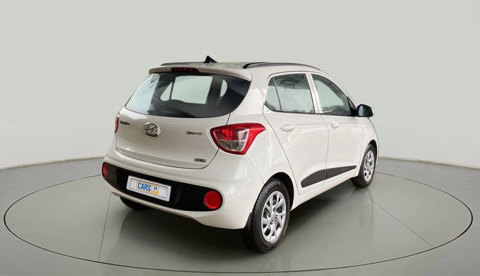 2017 Hyundai Grand i10 SPORTZ (O) 1.2 KAPPA VTVT, Petrol, Manual, 76,266 km, Right Back Diagonal