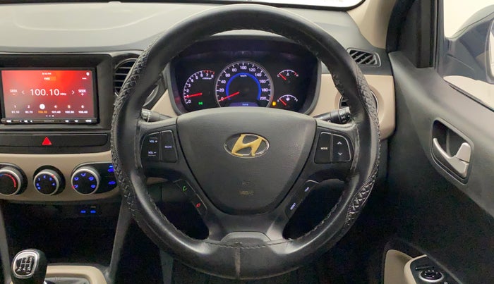 2016 Hyundai Grand i10 SPORTZ 1.2 KAPPA VTVT, Petrol, Manual, 53,057 km, Steering Wheel Close Up
