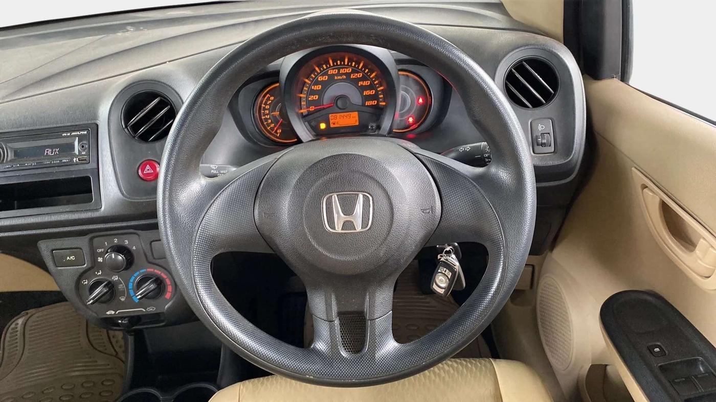 2014 Honda Amaze 1.2L I-VTEC EX, Petrol, Manual, 81,446 km, Steering Wheel Close Up