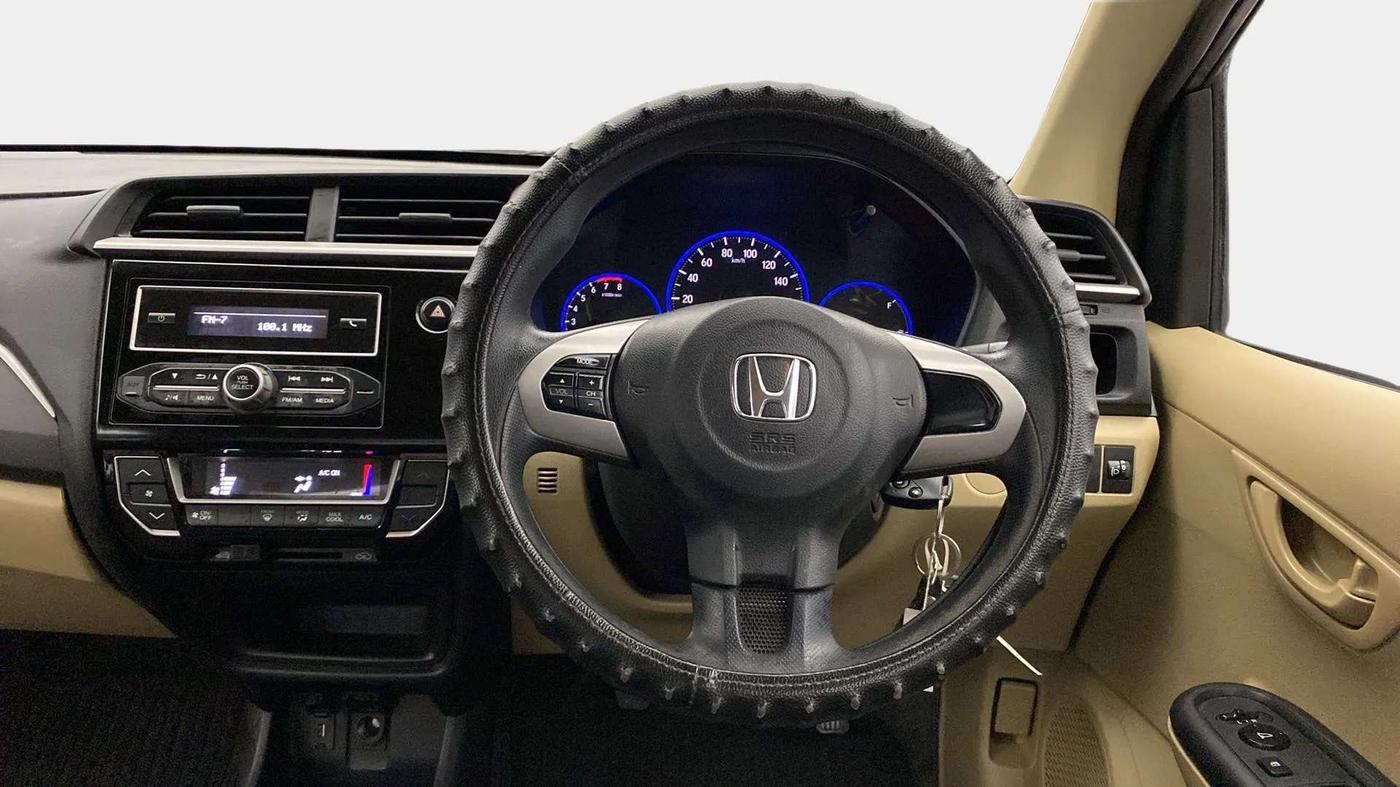 2017 Honda Amaze 1.2L I-VTEC S OPT, Petrol, Manual, 47,615 km, Steering Wheel Close Up