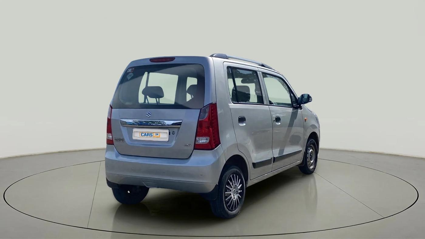2014 Maruti Wagon R 1.0 LXI CNG, CNG, Manual, 76,978 km, Right Back Diagonal