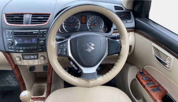 2017 Maruti Swift Dzire ZXI, Petrol, Manual, 1,01,338 km, Steering Wheel Close Up