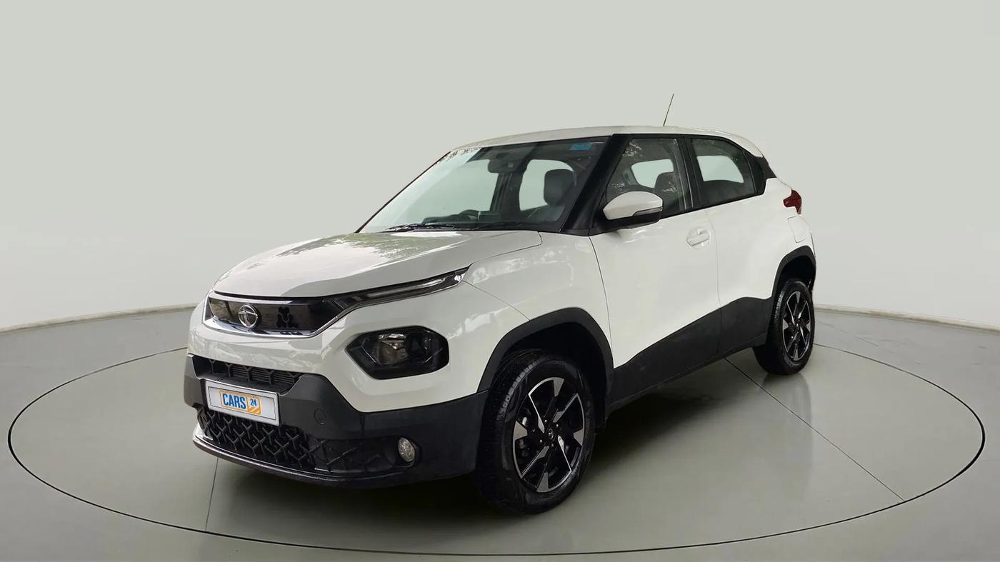 2023 Tata PUNCH ACCOMPLISHED DAZZLE PACK AMT, Petrol, Automatic, 4,029 km, Left Front Diagonal