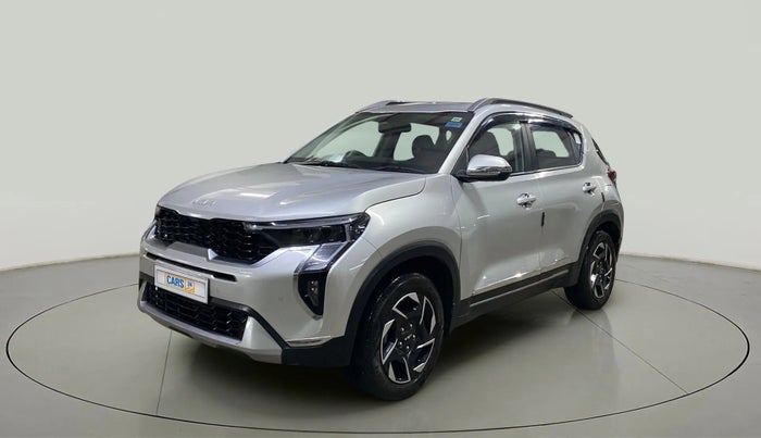2024 KIA SONET HTX 1.0 TURBO PETROL IMT, Petrol, Manual, 4,196 km, Left Front Diagonal