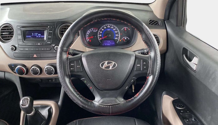 2015 Hyundai Grand i10 SPORTZ 1.2 KAPPA VTVT, Petrol, Manual, 37,785 km, Steering Wheel Close Up