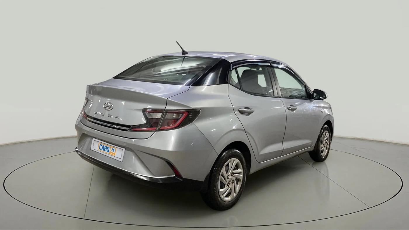 2021 Hyundai AURA S 1.2 CNG, CNG, Manual, 52,261 km, Right Back Diagonal