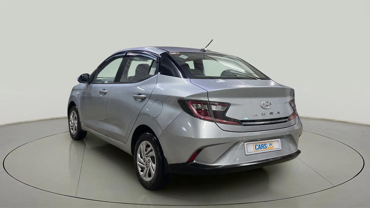 2021 Hyundai AURA S 1.2 CNG, CNG, Manual, 52,261 km, Left Back Diagonal