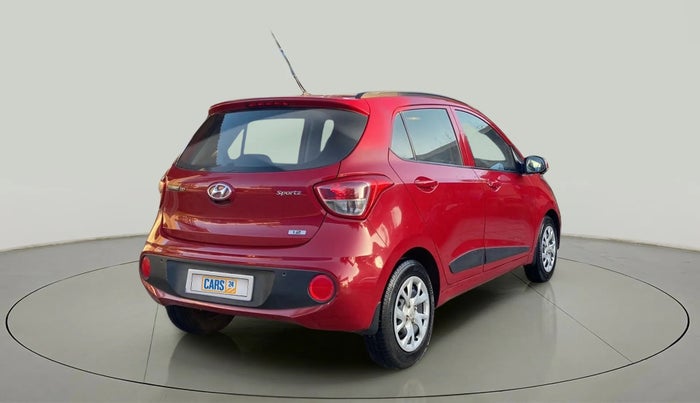 2017 Hyundai Grand i10 SPORTZ (O) 1.2 KAPPA VTVT, Petrol, Manual, 39,068 km, Right Back Diagonal