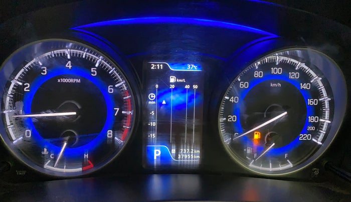 2018 Maruti Baleno ZETA CVT PETROL 1.2, Petrol, Automatic, 37,998 km, Instrument cluster - Glass has scratches