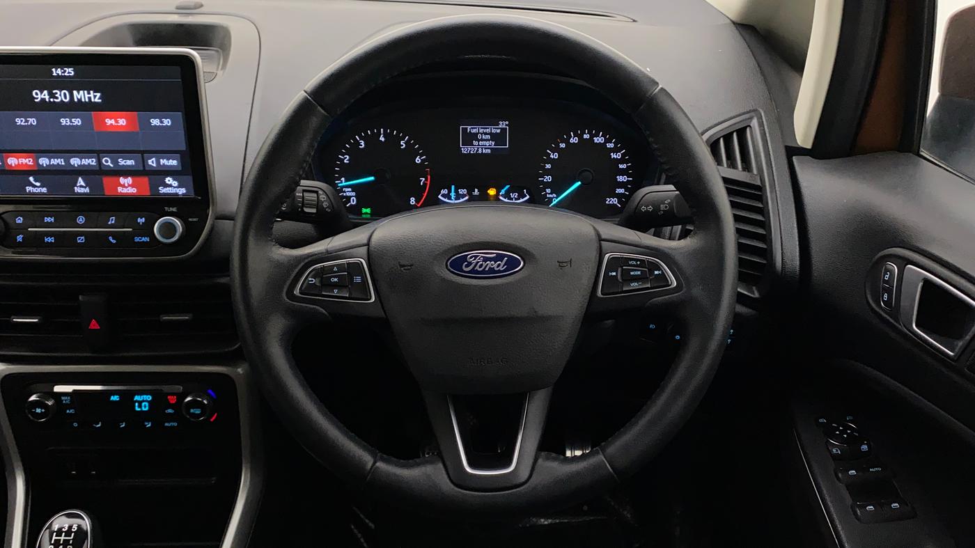 2018 Ford Ecosport TITANIUM 1.5L PETROL, Petrol, Manual, 12,727 km, Steering Wheel Close Up