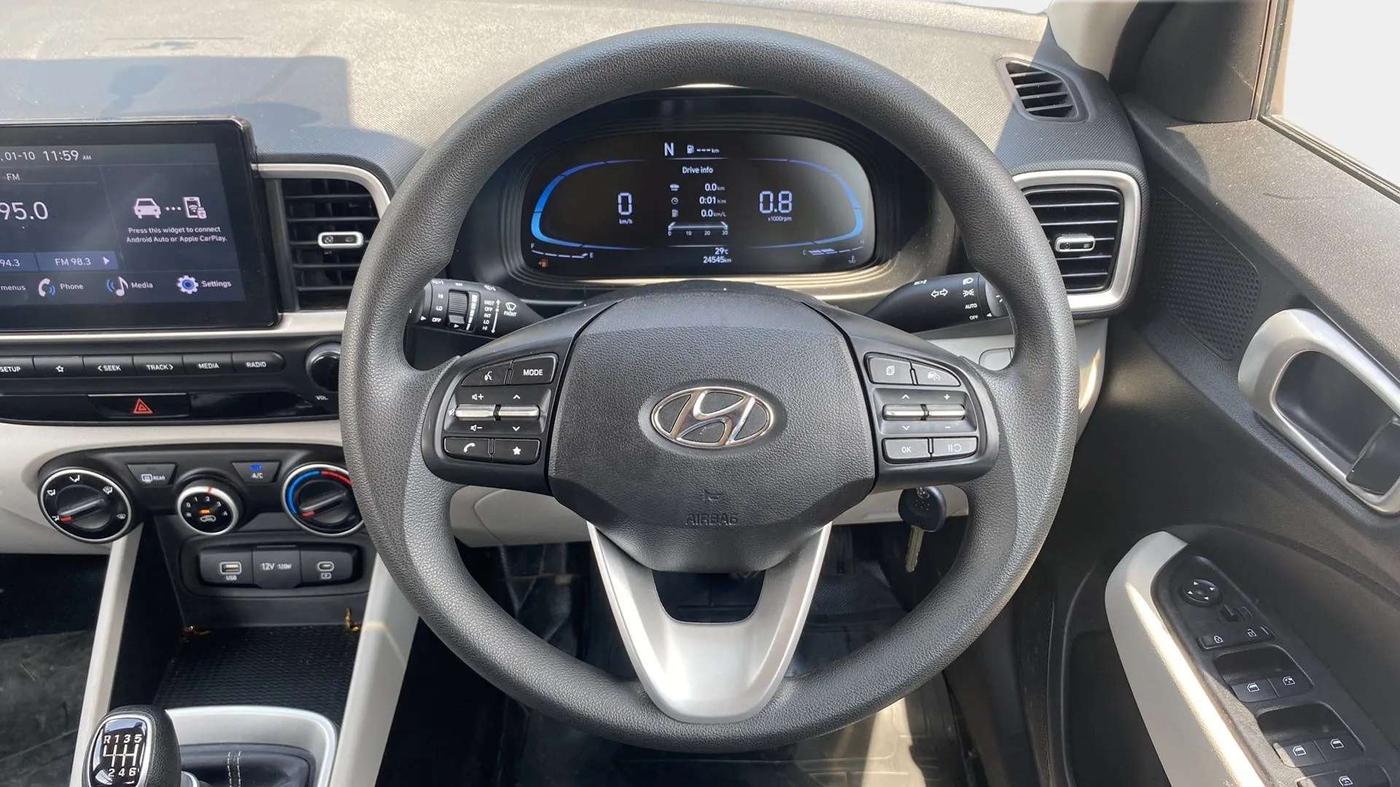 2022 Hyundai VENUE S (O) 1.0 TURBO IMT, Petrol, Manual, 24,522 km, Steering Wheel Close Up