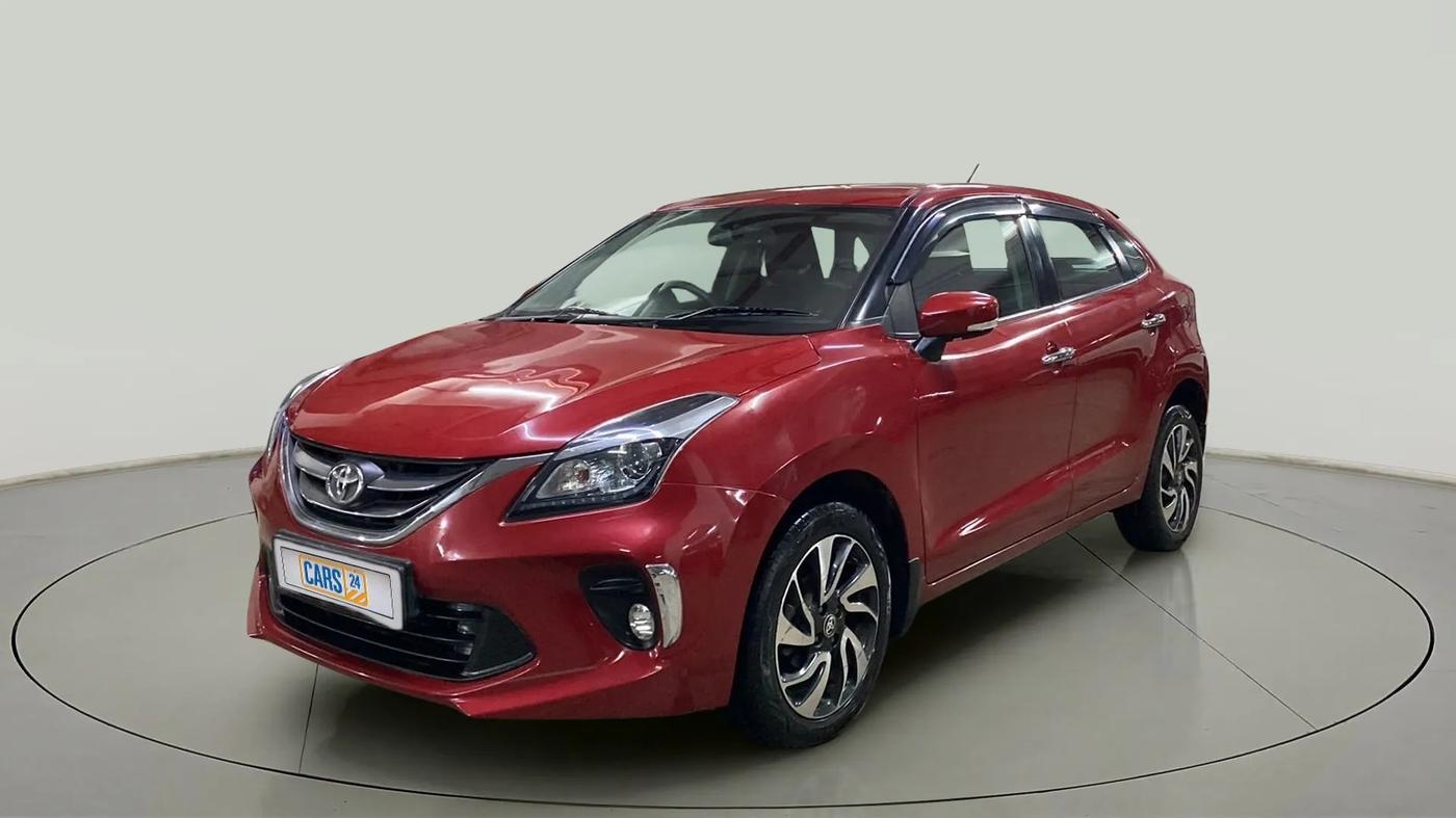 2020 Toyota Glanza V CVT, Petrol, Automatic, 18,529 km, Left Front Diagonal