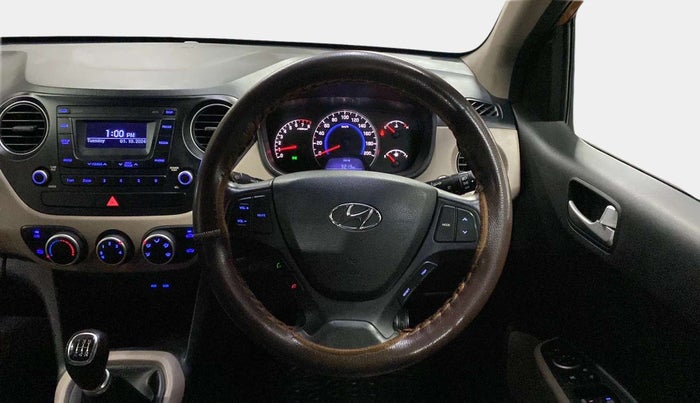 2016 Hyundai Grand i10 ASTA (O) 1.2 KAPPA VTVT, Petrol, Manual, 16,921 km, Steering Wheel Close Up