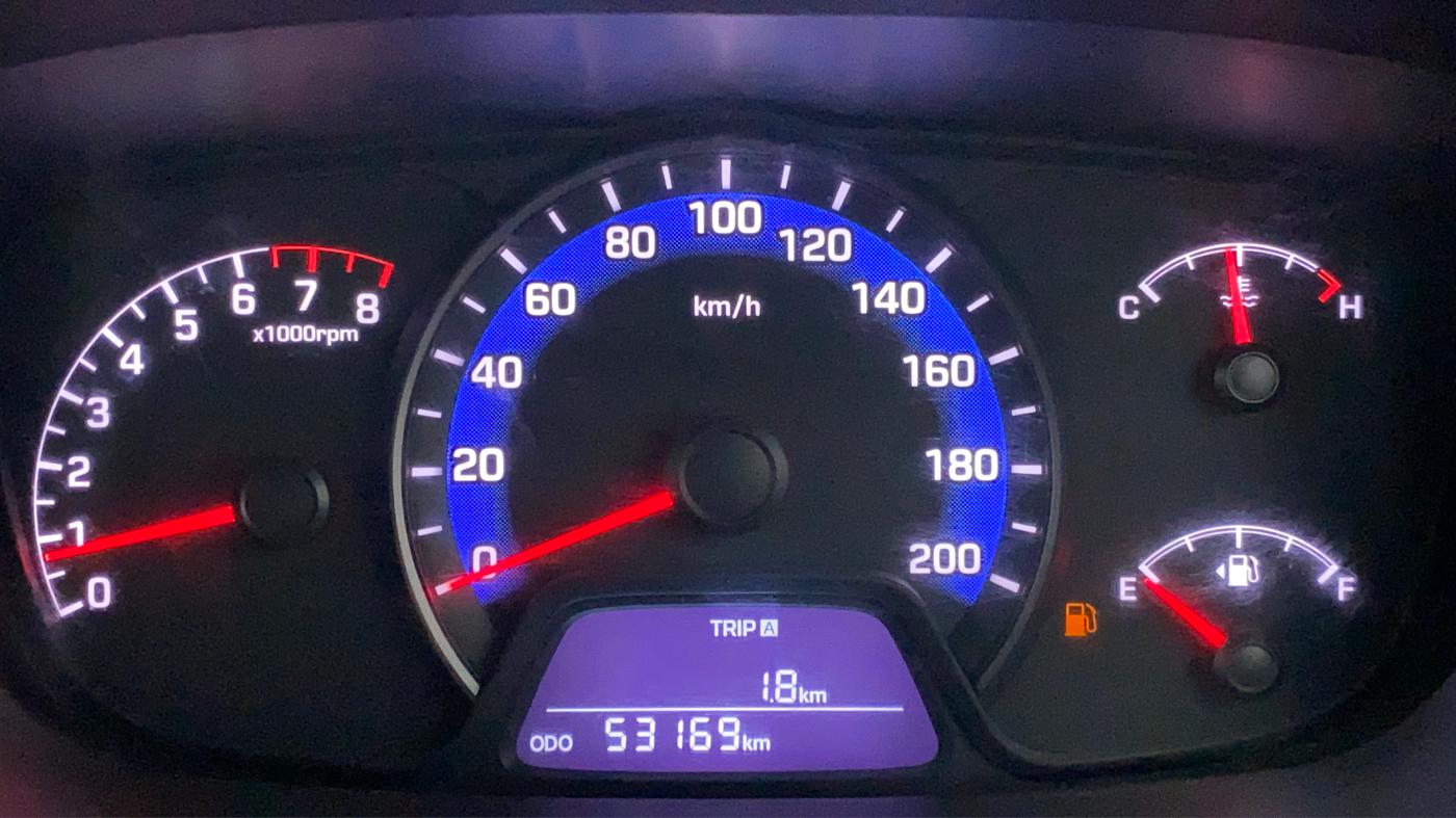 2014 Hyundai Xcent S 1.2, Petrol, Manual, 53,216 km, Odometer Image