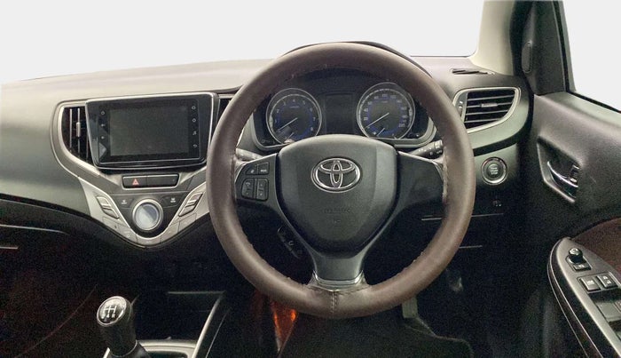 2019 Toyota Glanza V, Petrol, Manual, 18,621 km, Steering Wheel Close Up