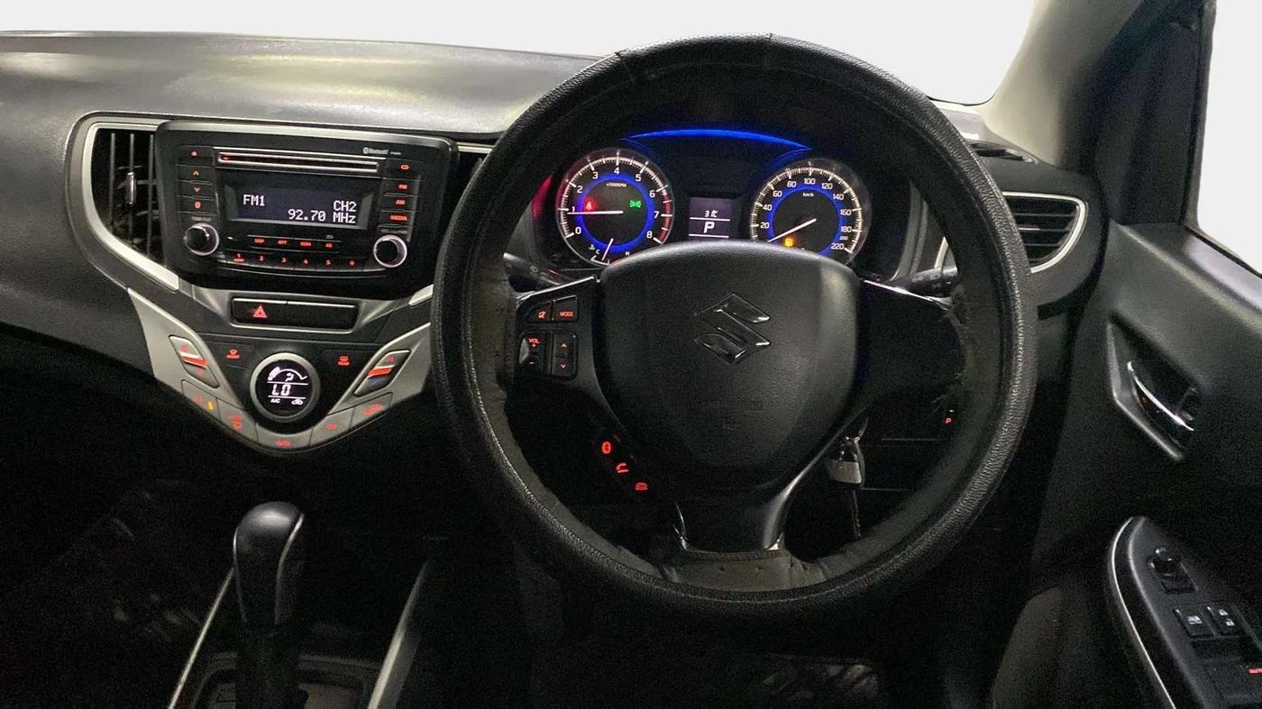 2016 Maruti Baleno DELTA CVT PETROL 1.2, Petrol, Automatic, 88,823 km, Steering Wheel Close Up