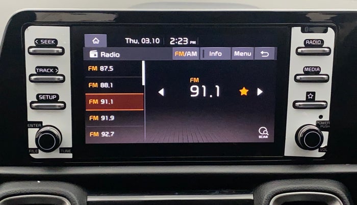 2023 KIA SONET HTK PLUS 1.2 PETROL MT, Petrol, Manual, 9,868 km, Infotainment System
