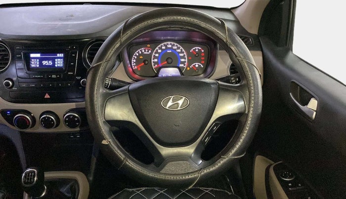 2014 Hyundai Grand i10 SPORTZ 1.2 KAPPA VTVT, Petrol, Manual, 85,117 km, Steering Wheel Close Up